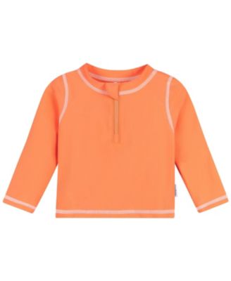Toddler Neutral Rashguard Top, Orange, 5T