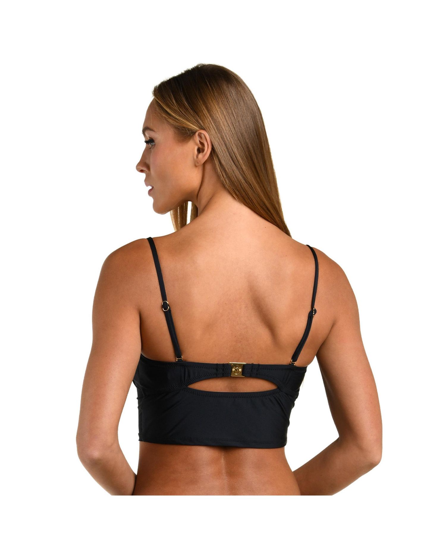 Women's MIDKINI W CORSET BINDING OVER MESH AND HOOK BACK