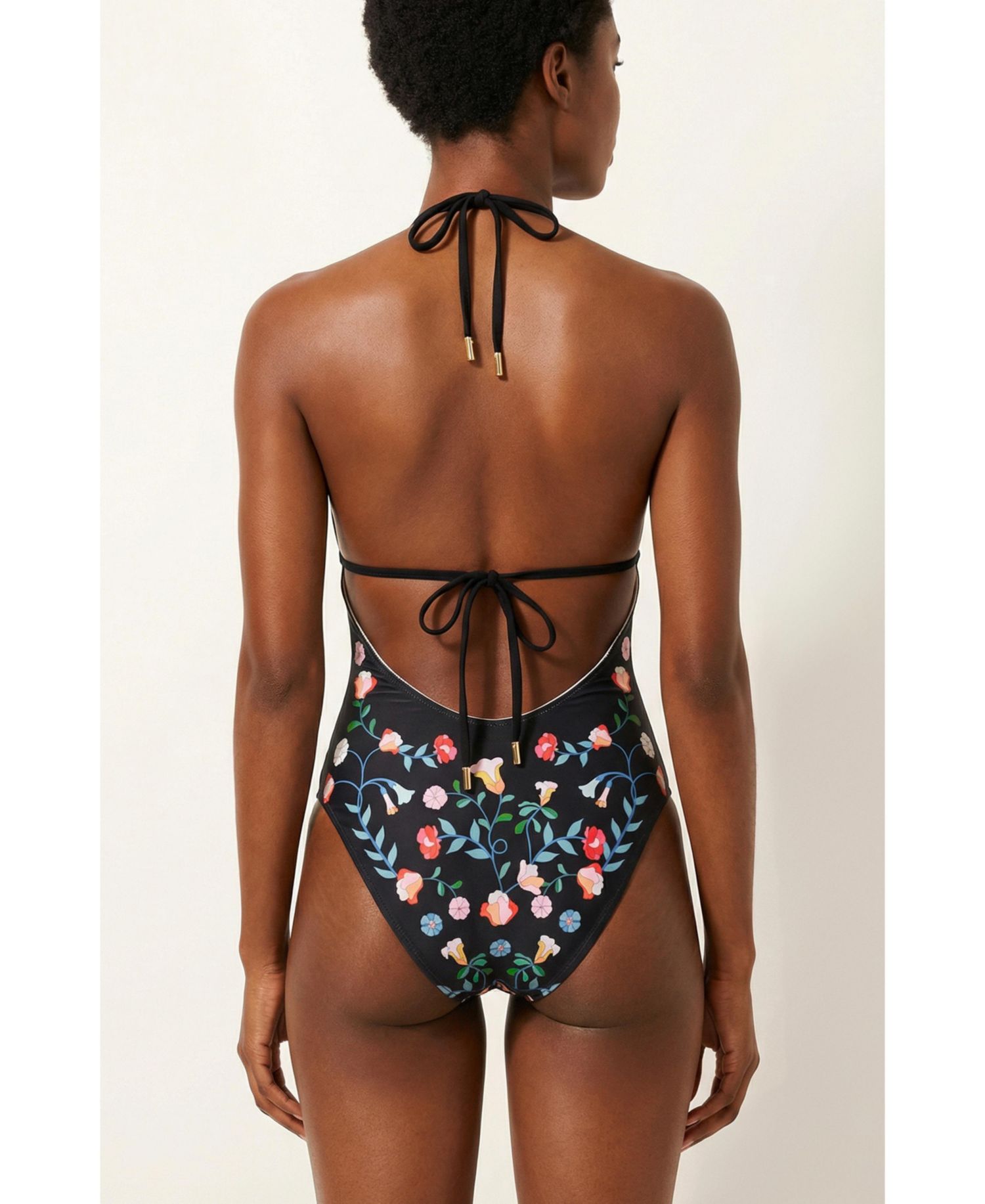 Women's Noir Bloom Reversible One Piece Swimsuit