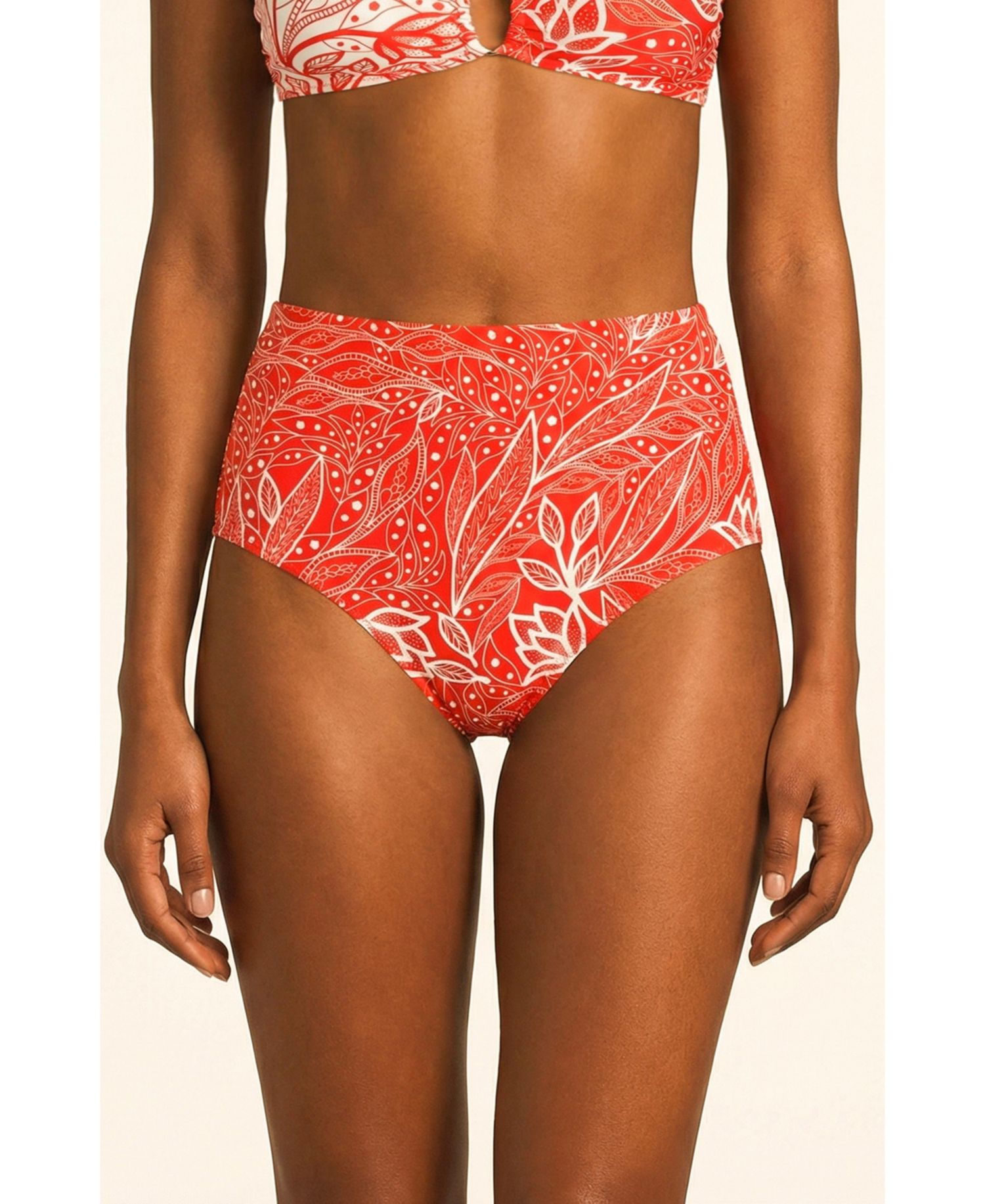 Women's Scarlet Bloom Reversible Bikini Bottom
