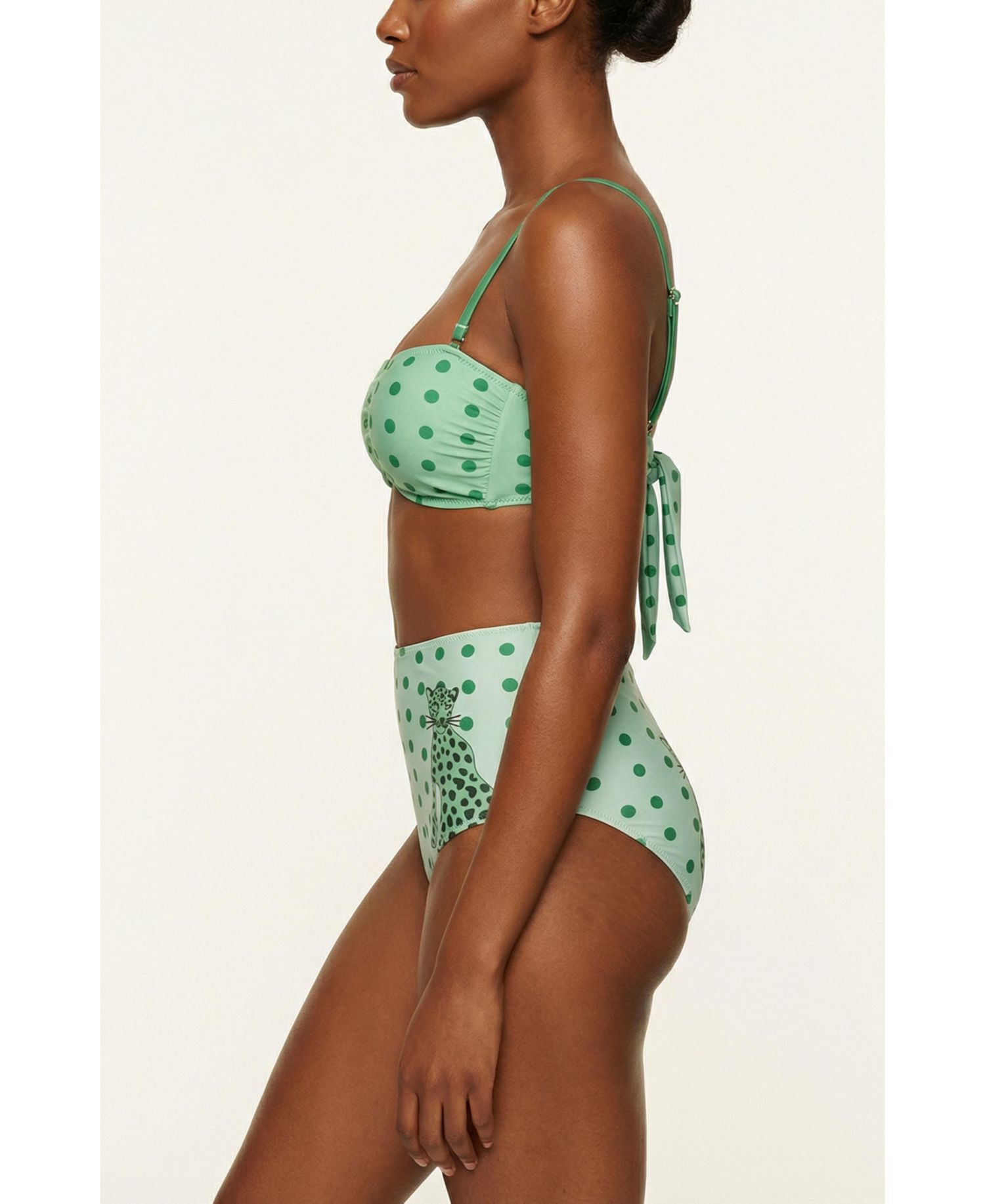 Women's Polka Bloom Reversible Bandeau Top
