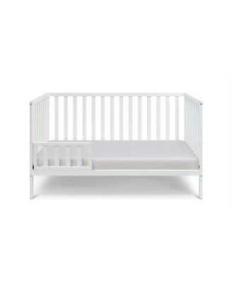 3 in 1 Convertible Solid Wood Island Crib White Adjustable Mattress