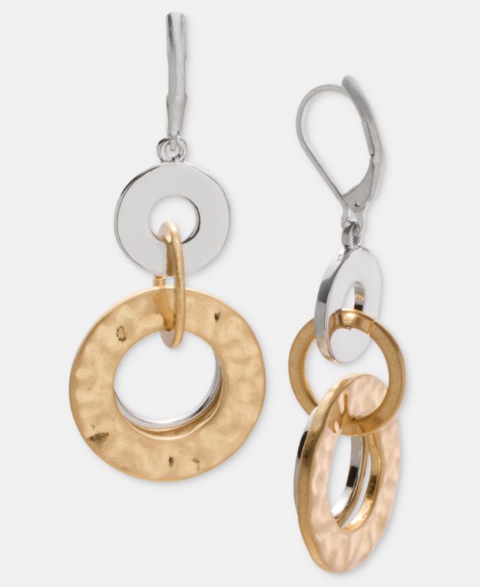 Style & Co Two-Tone Drop Earrings