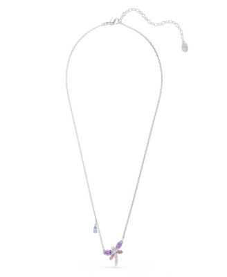 Ariana Grande x Mixed Cuts, Dragonfly, Multicolored, Rhodium Plated Pendant Necklace