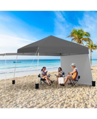 14 x 9.2 ft Pop Up Canopy Tent with Convertible Awning Sidewalls
