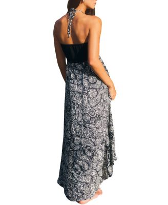 Women's Fireworks Tropical Maxi Beach Dress