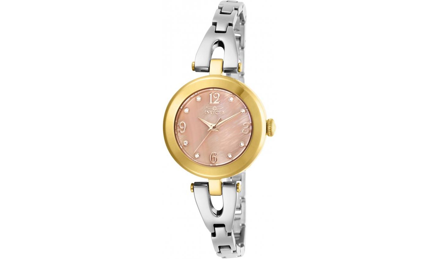 Женские часы Invicta 29337 Angel Quartz Dial, цвет: Серебряный — фото 1