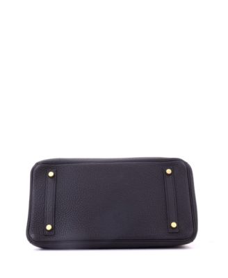 Pre-Owned HERMES Birkin 30 Handbag Black Togo with Gold Hardware