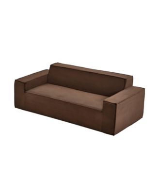 3-Seater Sofa, 83-Inch No Assembly Corduroy Couch with Memory Foam