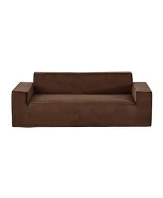 3-Seater Sofa, 83-Inch No Assembly Corduroy Couch with Memory Foam