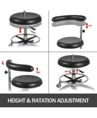 Medical Dental Stool, PU Leather Chair, Adjustable Height for Dentist Office