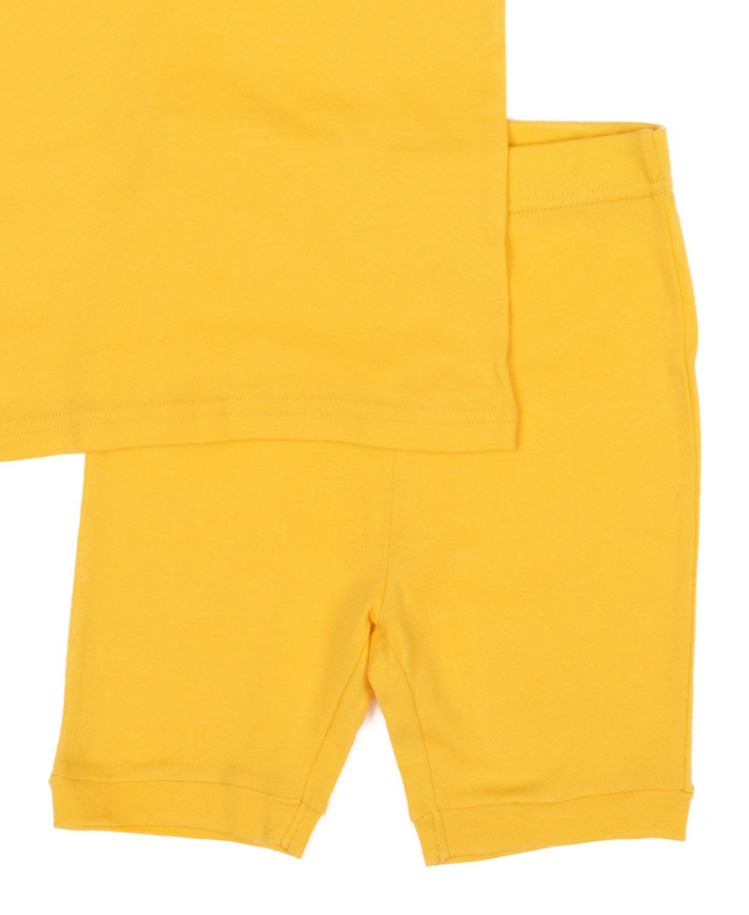 Toddler Matching Family Two Piece Cotton Short Sleeve Shirt and Shorts Solid Color Pajamas 2T-5T