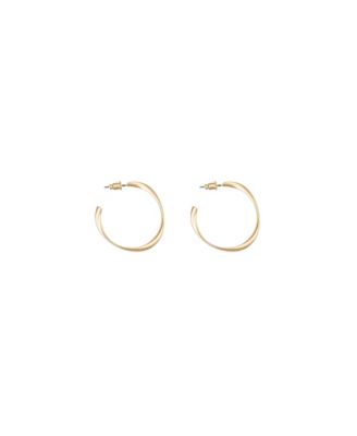 Bearfruit Jewelry Leslie Small Sculpted Oval Hoop Earrings Dainty Trendy - Gold 27$