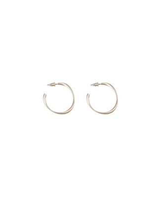 Bearfruit Jewelry Leslie Small Sculpted Oval Hoop Earrings Dainty Trendy - Warm bronze 29$