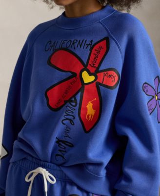 Women's Floral Graphic Crewneck Sweatshirt