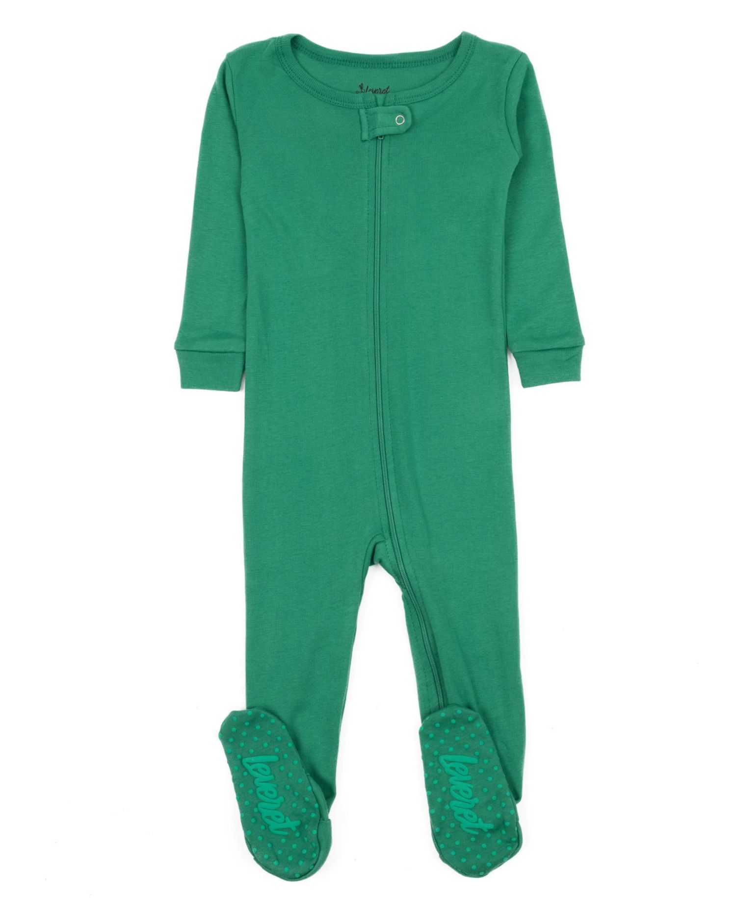 Toddler Matching Family One Piece Footed Cotton Long Sleeve Solid Color Pajamas 2T-5T