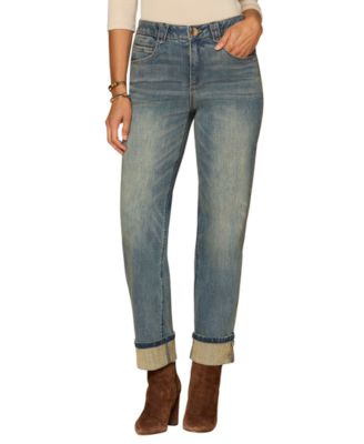 Petite High-Rise Boyfriend Jeans
