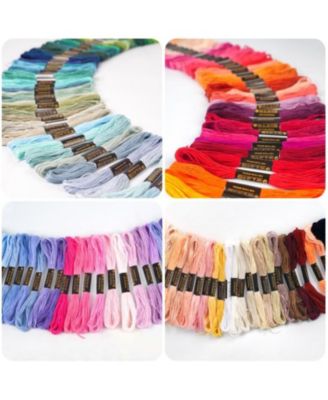 150 Color Rainbow Embroidery Floss Cross Stitch Bracelet Yarn Craft Thread Skeins