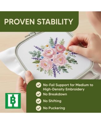 2.5 Oz Cut Away Embroidery Stabilizer Roll Permanent Backing Machine Hand Soft 12" x 50