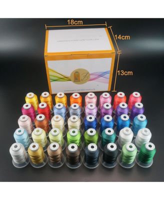 Polyester Embroidery Machine Thread Kit 40 Colors 500m Spool Universal Sewing