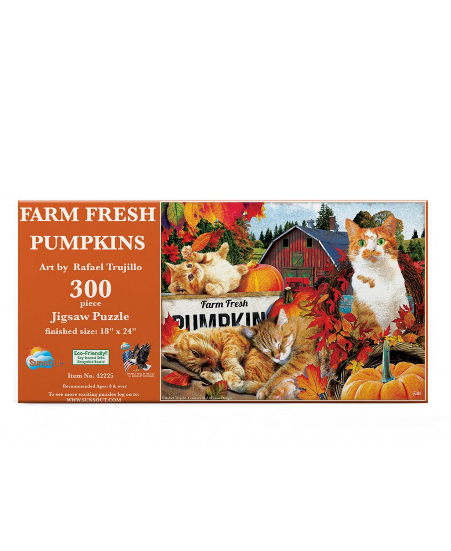 Детский пазл SunsOut Farm Fresh Pumpkins Halloween 300 Piece Puzzle, от 15 лет — фото 4