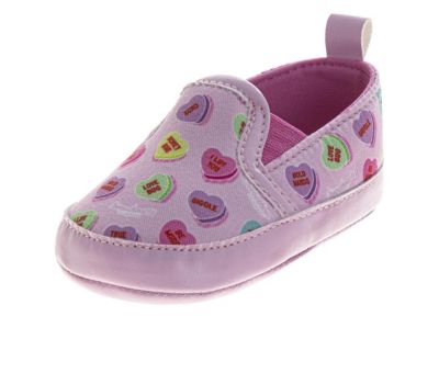 Little Girls Hearts Slip-On