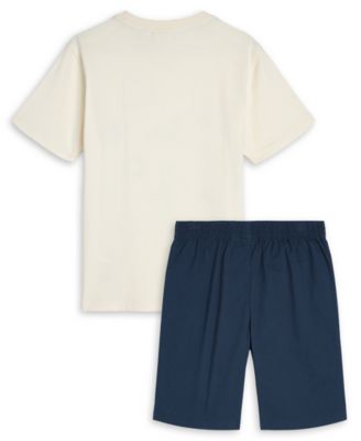 Boys' 8-16 Short-Sleeve T-Shirt and Shorts, 2-Piece Set