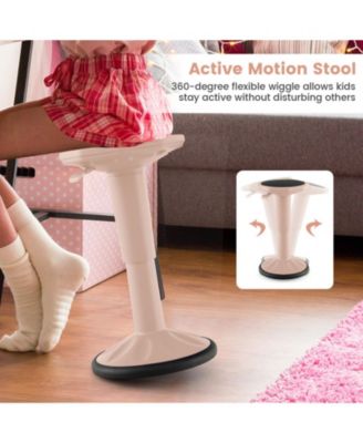 Adjustable-Height Wobble Stool for Active Seating