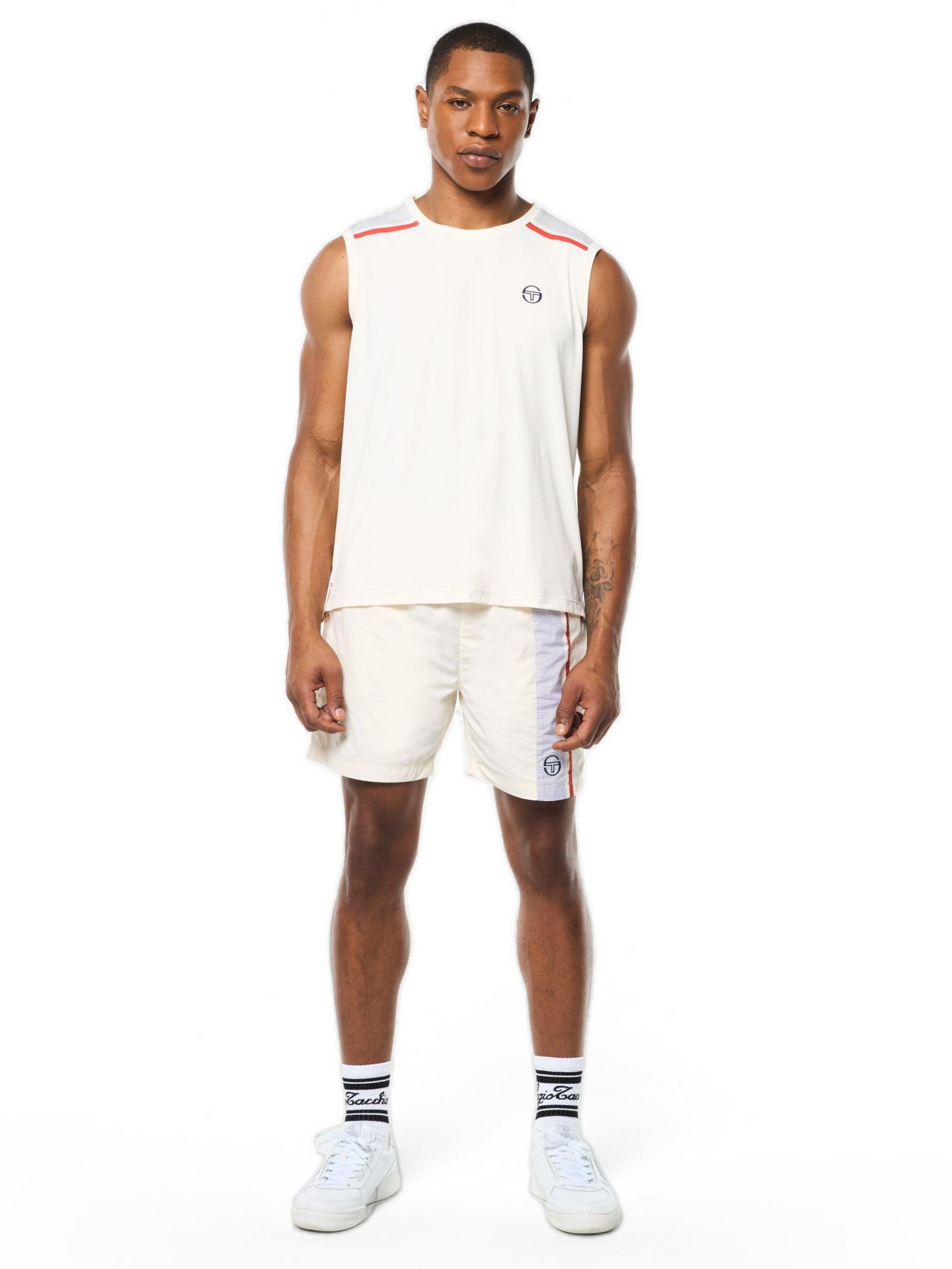 Мужской топ Sergio Tacchini Attivo Damarindo, цвет: Gardenia — фото 2