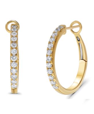 Diamond Hoop Earrings (1/2 ct. t.w.) in 14k Gold