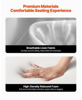 Accent Chair, Mid Century Modern Armchair, Solid Wood Frame, Linen Fabric