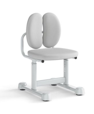 Padded Children Study Chair with Double Back Support and Adjustable Height