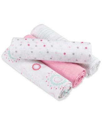 aden by aden + anais - Baby Girls' 4-Pk. Swaddle Blankets