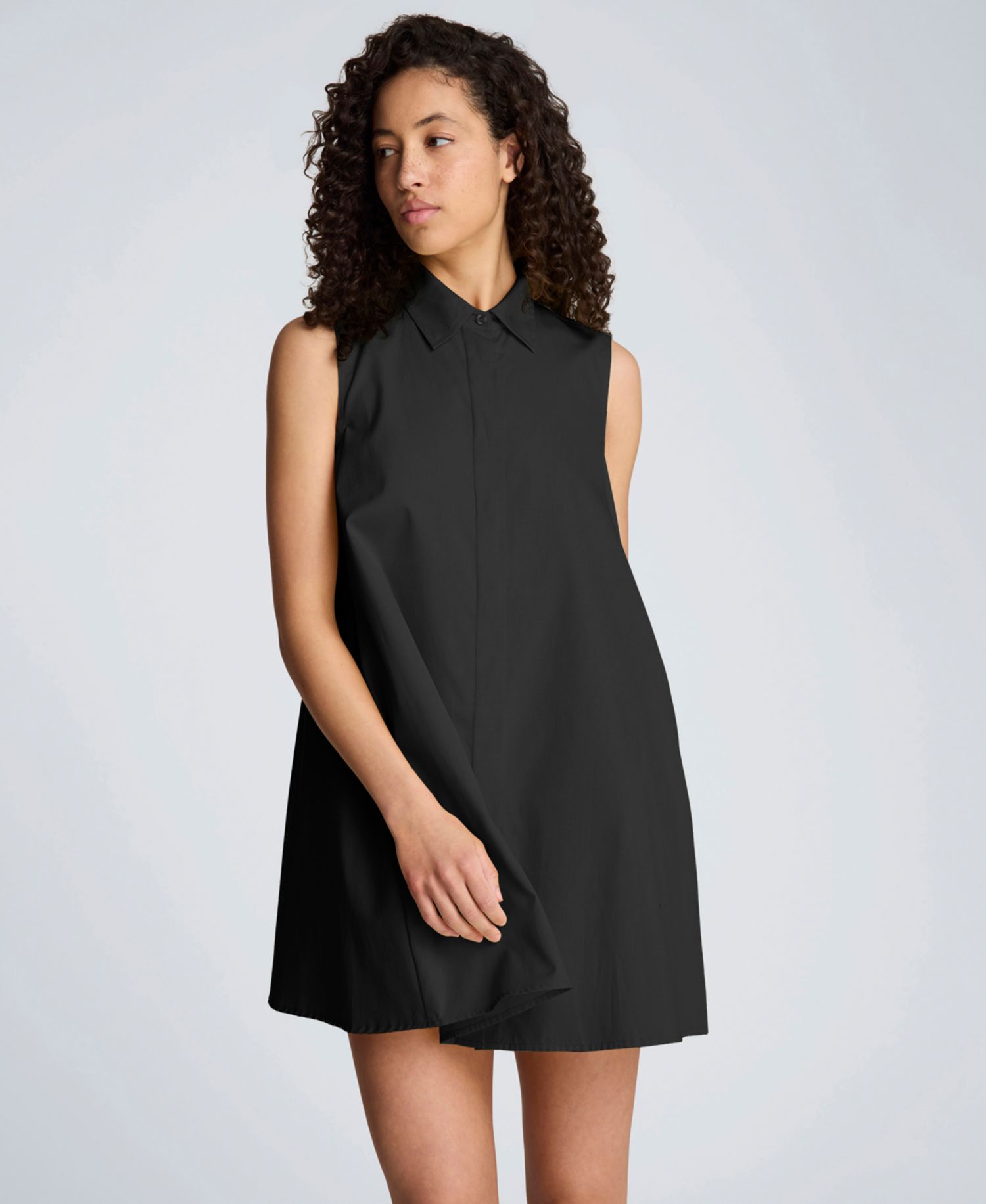 Women's Sleeveless Trapeze Mini Dress