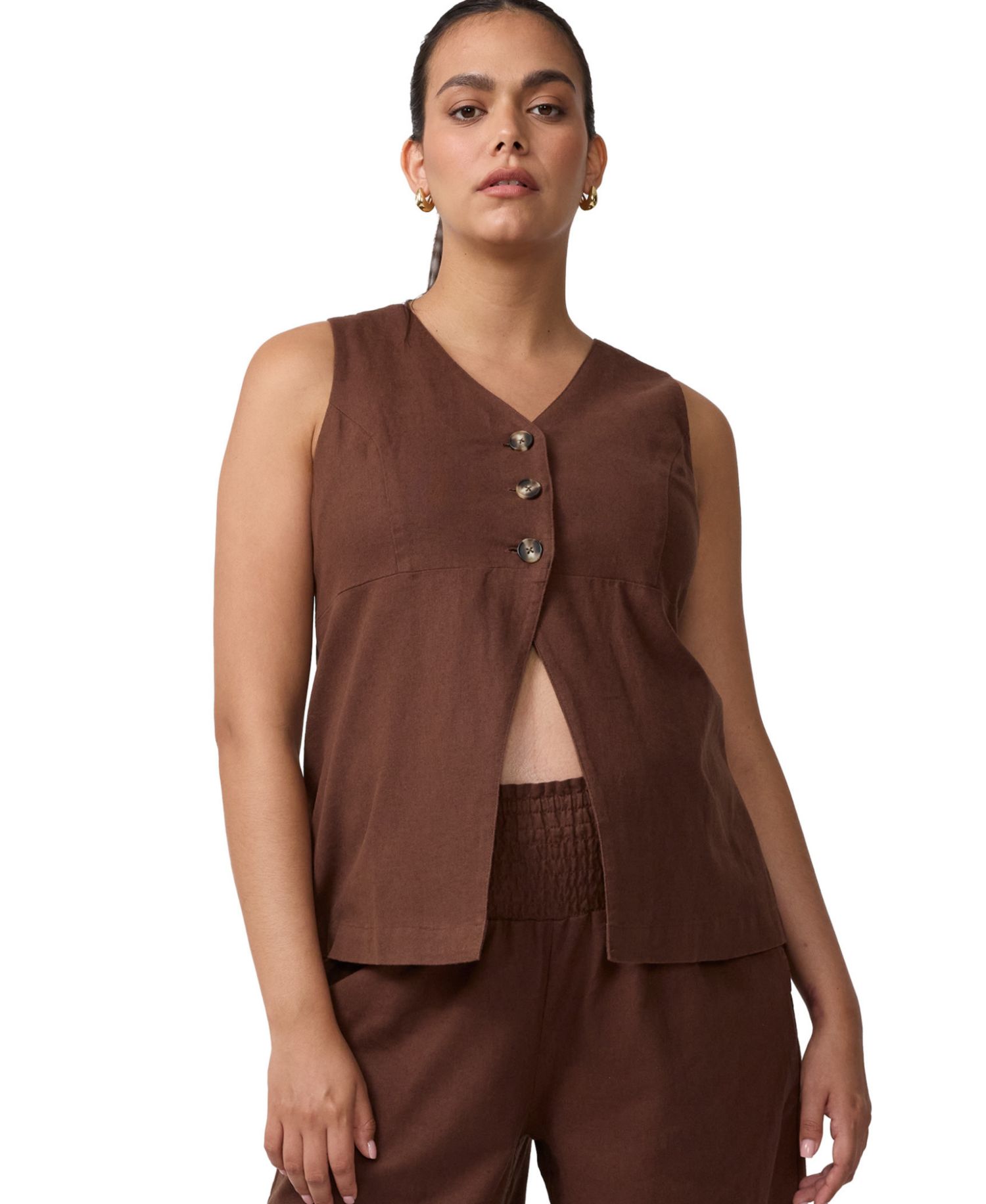 Maternity Ingrid & Isabel Postpartum Linen Jumpsuit