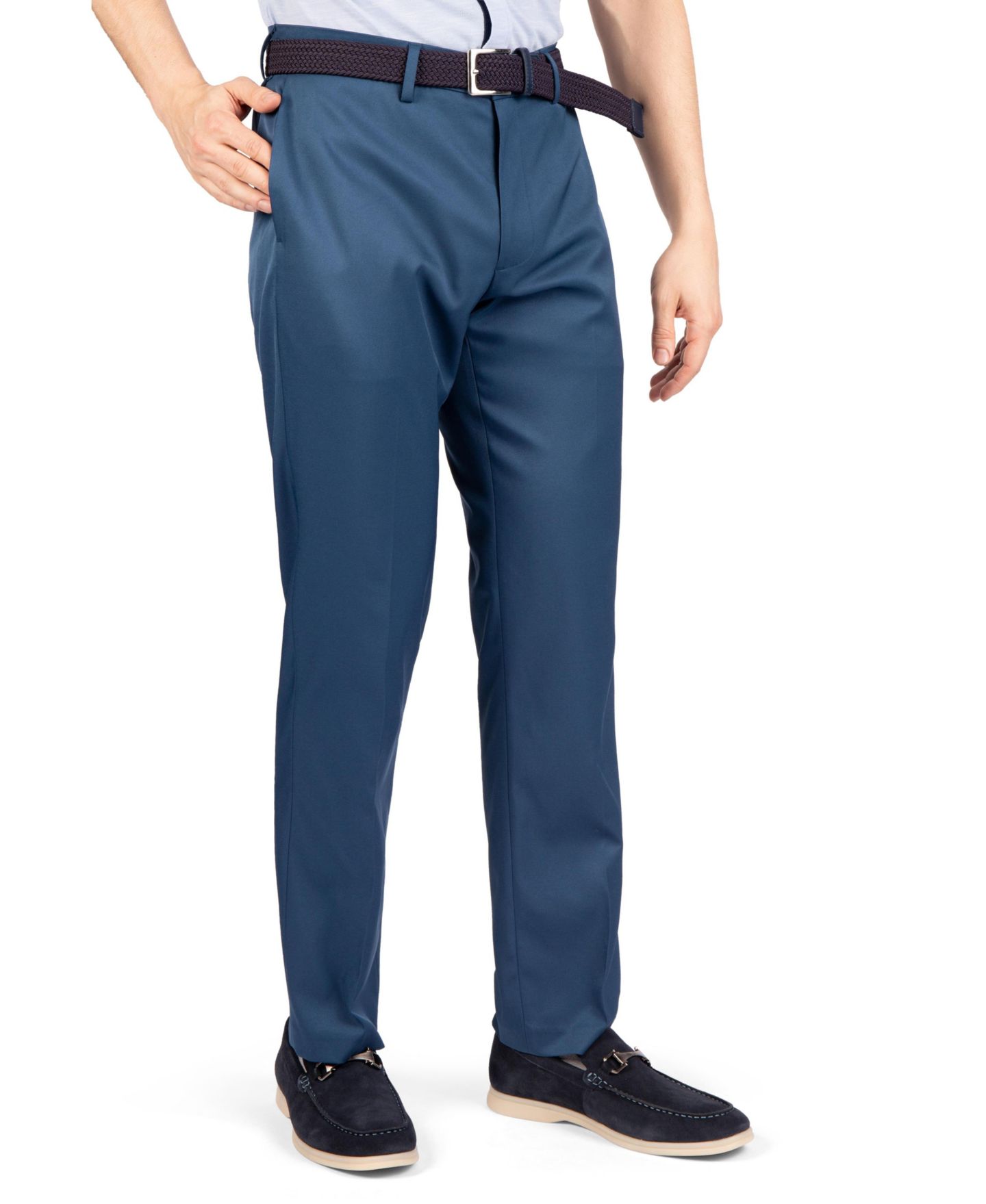Мужские брюки Tailorbyrd Signature Dress Pant, цвет: Глубокий морской синий — фото 3