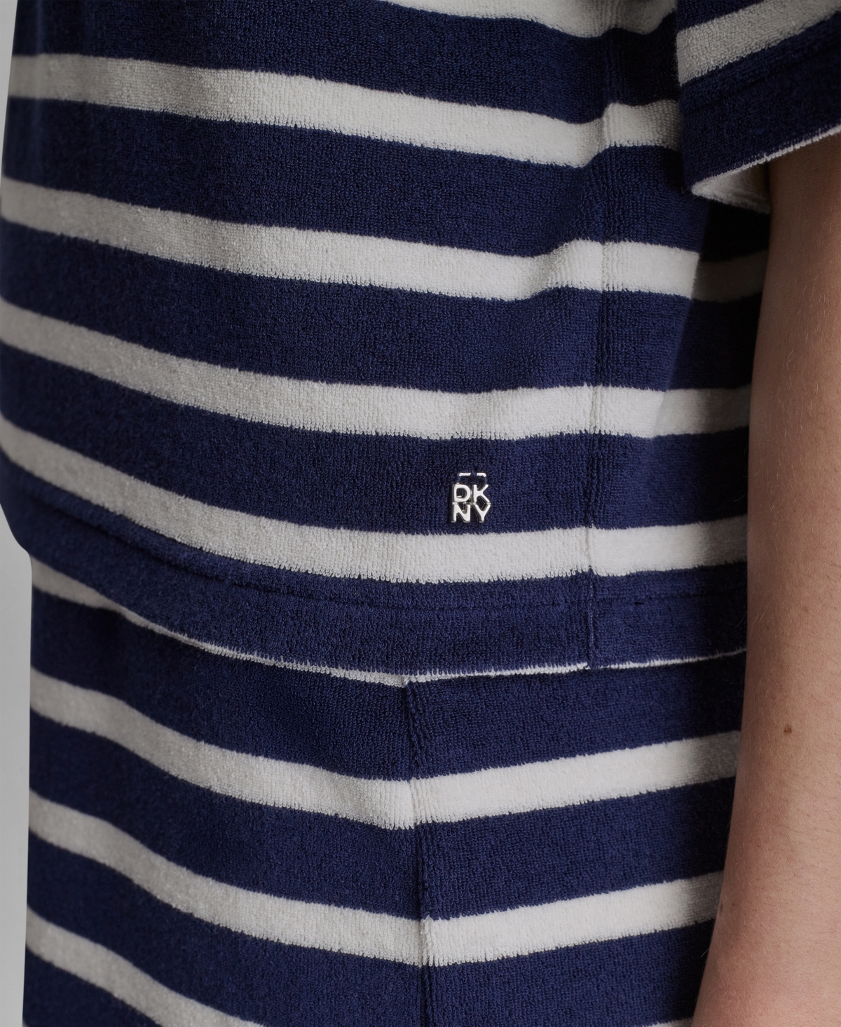 Dkny Jeans Women's Striped Polo T-Shirt