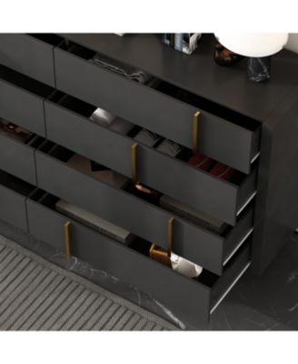 71" Dresser with 8 Large Drawers, Bedroom Chest