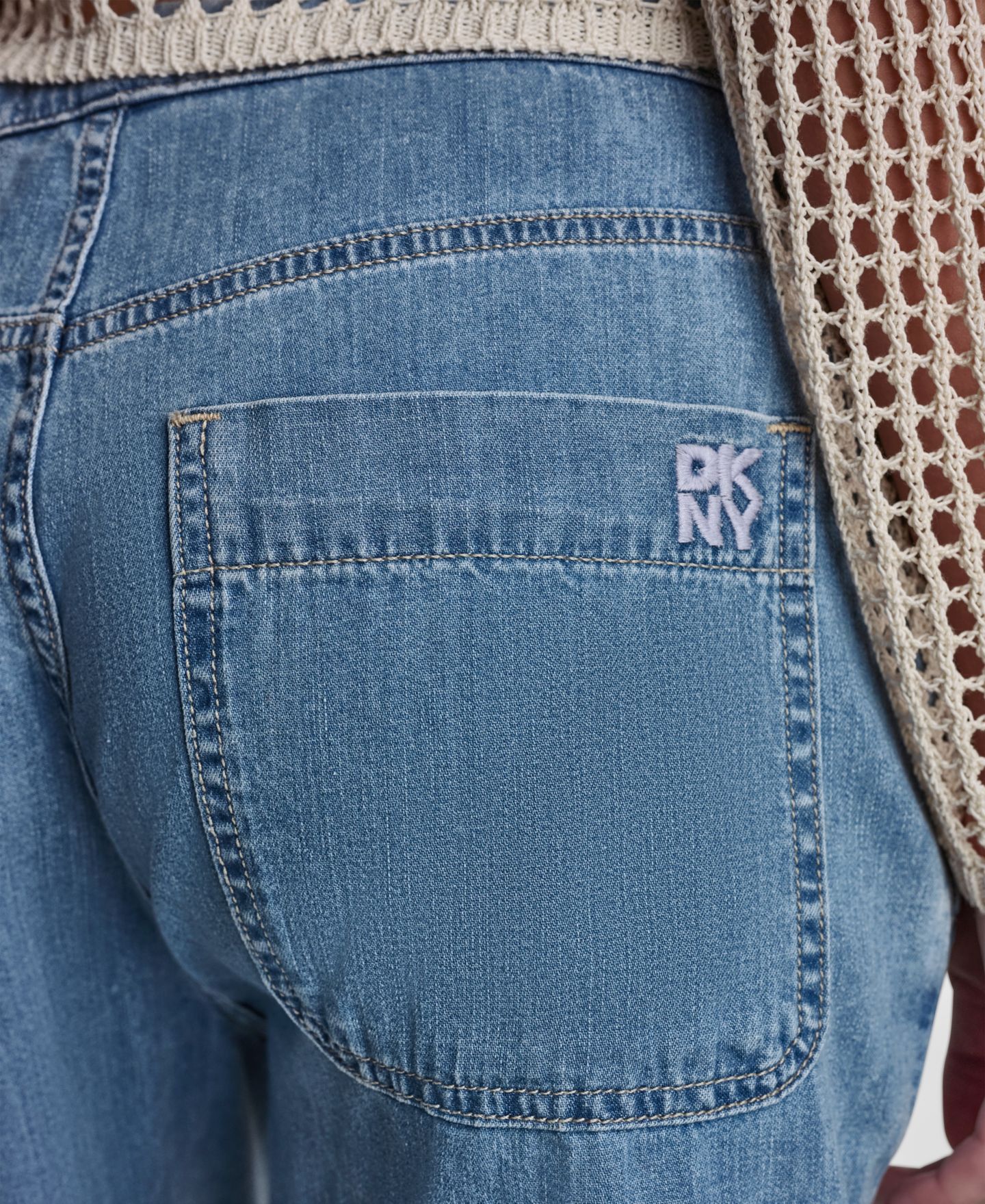 Женские шорты DKNY Jeans Mid-Rise Flowy Relaxed Pull-On, цвет: Paladino — фото 8