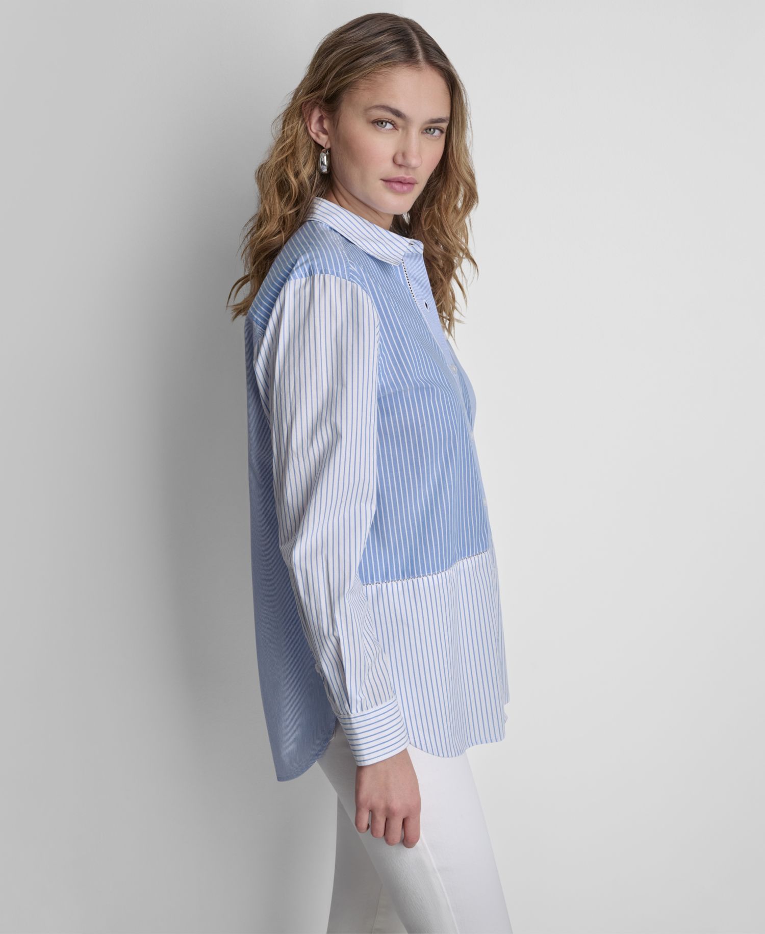 Women's Long-Sleeve Poplin Classic-Fit Shirt