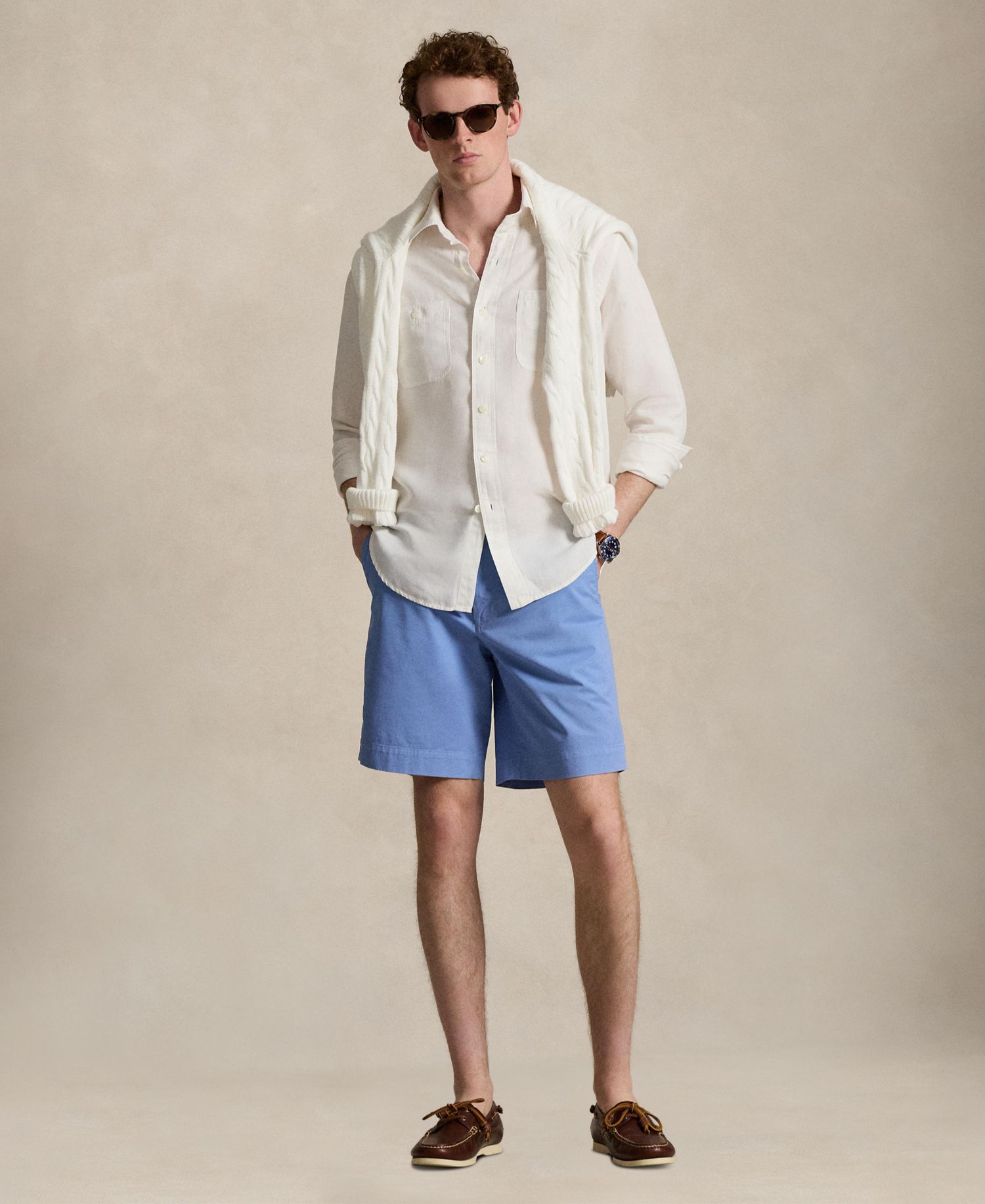 Men's Stretch Classic-Fit Chino Shorts, 9" inseam