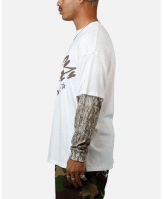 Men's Graffiti Layered Long Sleeve T-Shirt
