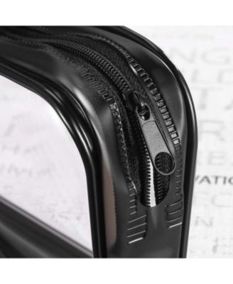 4 pieces Clear PVC Zipper Pouch Travel Makeup Bag