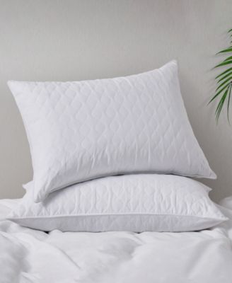 Quilted Goose Feather 2-Pack Pillows, Standard/Queen