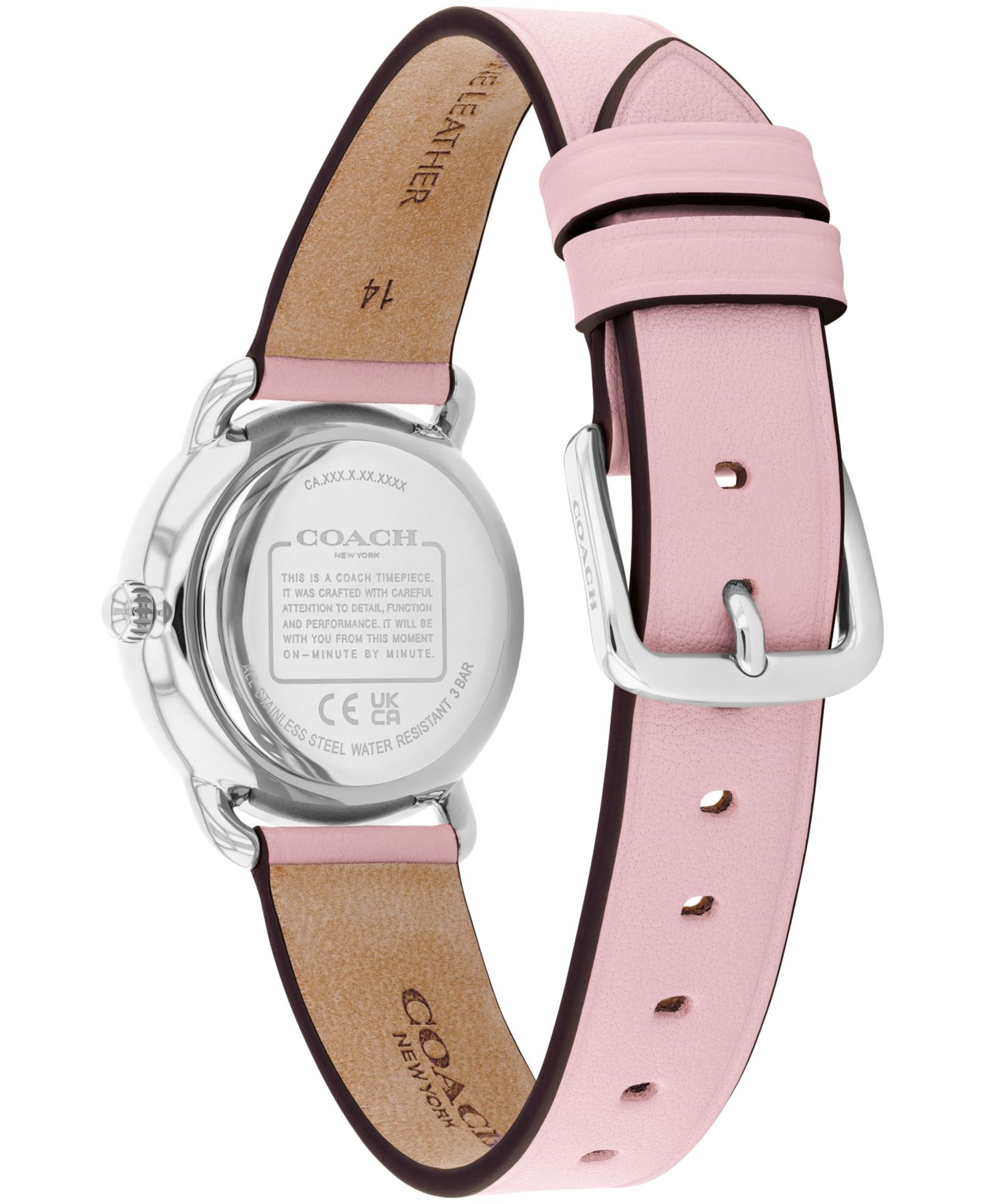 Женские часы COACH Elliot Blush Leather Bracelet Watch 28mm — фото 3