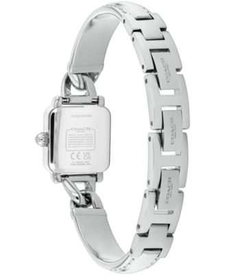 Women's Cass Silver Tone Stainless Steel Bangle Bracelet Watch, 18mm