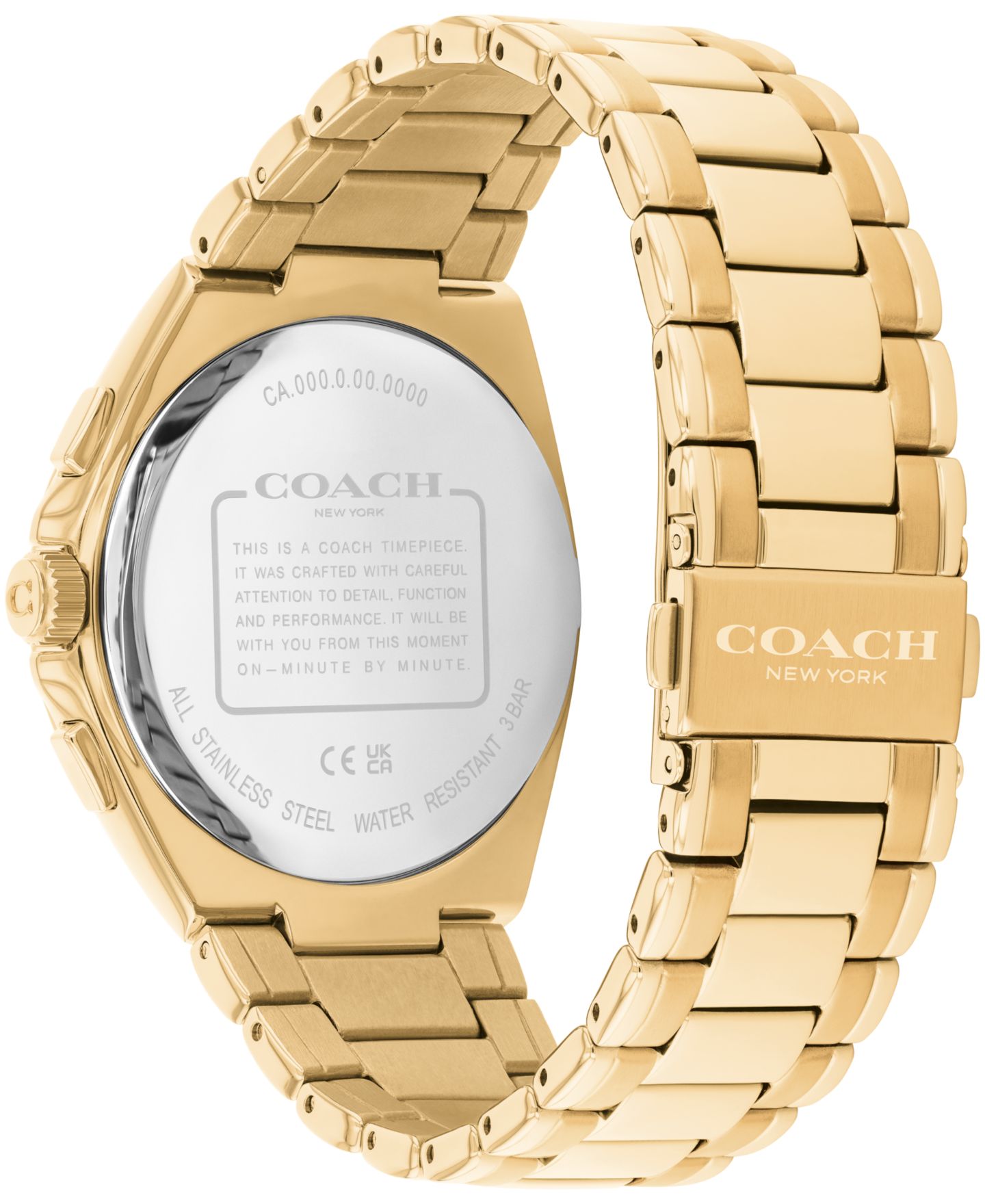 Наручные часы Coach Jackson с золотистым браслетом из нержавеющей стали, 41.5 мм — фото 3