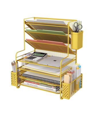 7 Tier Desk File Organizer Letter Tray Pen Holder Hanging Basket