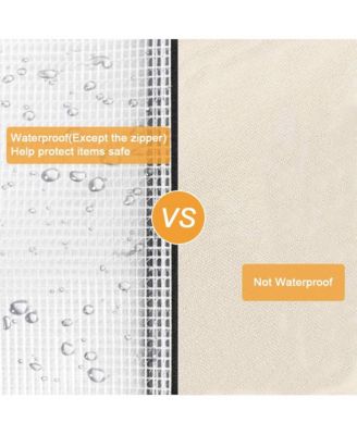 20pcs Mesh Zipper Pouch A6 Clear Pencil Case Travel Storage Bag