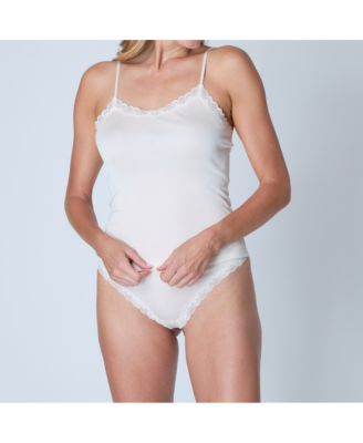 Women's Soft Silk Lace-Trim Camisole